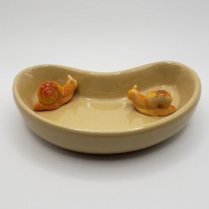 Micro Fairy Garden Container and Snails Shallow For Moss